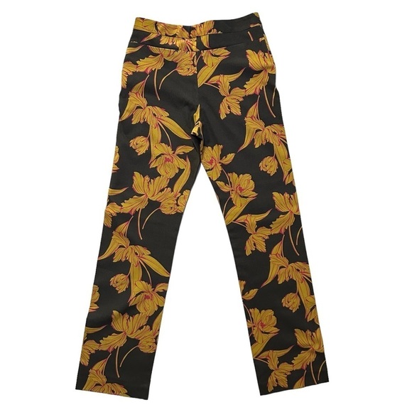 ALC Wool Cotton Dark Gray Floral Pants Womens Size 2 - Picture 3 of 7